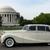 The rare fender skirts over the rear wheels of our 1955 Rolls Royce Limousine called the "Crown Princess" creates a magnificent flowing profile at the Jefferson Memorial.